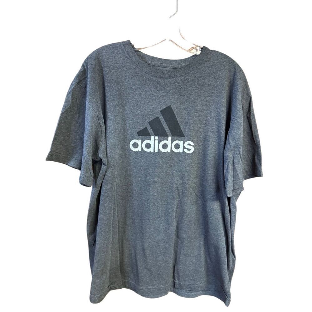 Adidas Mens Tee Shirt Gray Sz XL